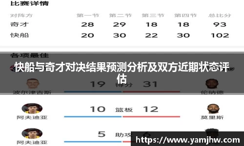 快船与奇才对决结果预测分析及双方近期状态评估